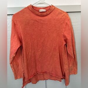 Orange Long Sleeve Top